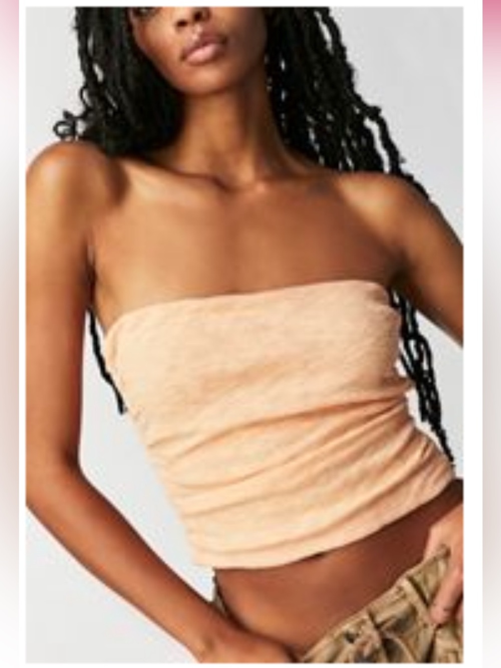 Free People Boulevard Tube Top Pamplemousse Peach